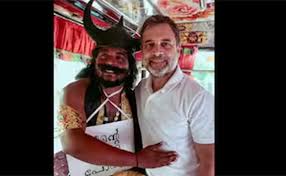 Rahul Gandhi Meets ‘Yamaraj’ During Kerala Campaign, Highlights UDF Health Insurance Promise